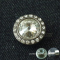 elegant style fancy metal buttons with crystal